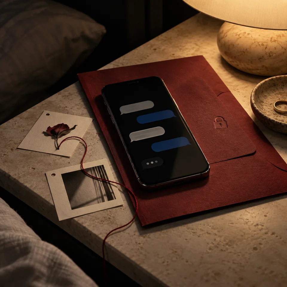 A private conversation arranged as a confidential relationship report