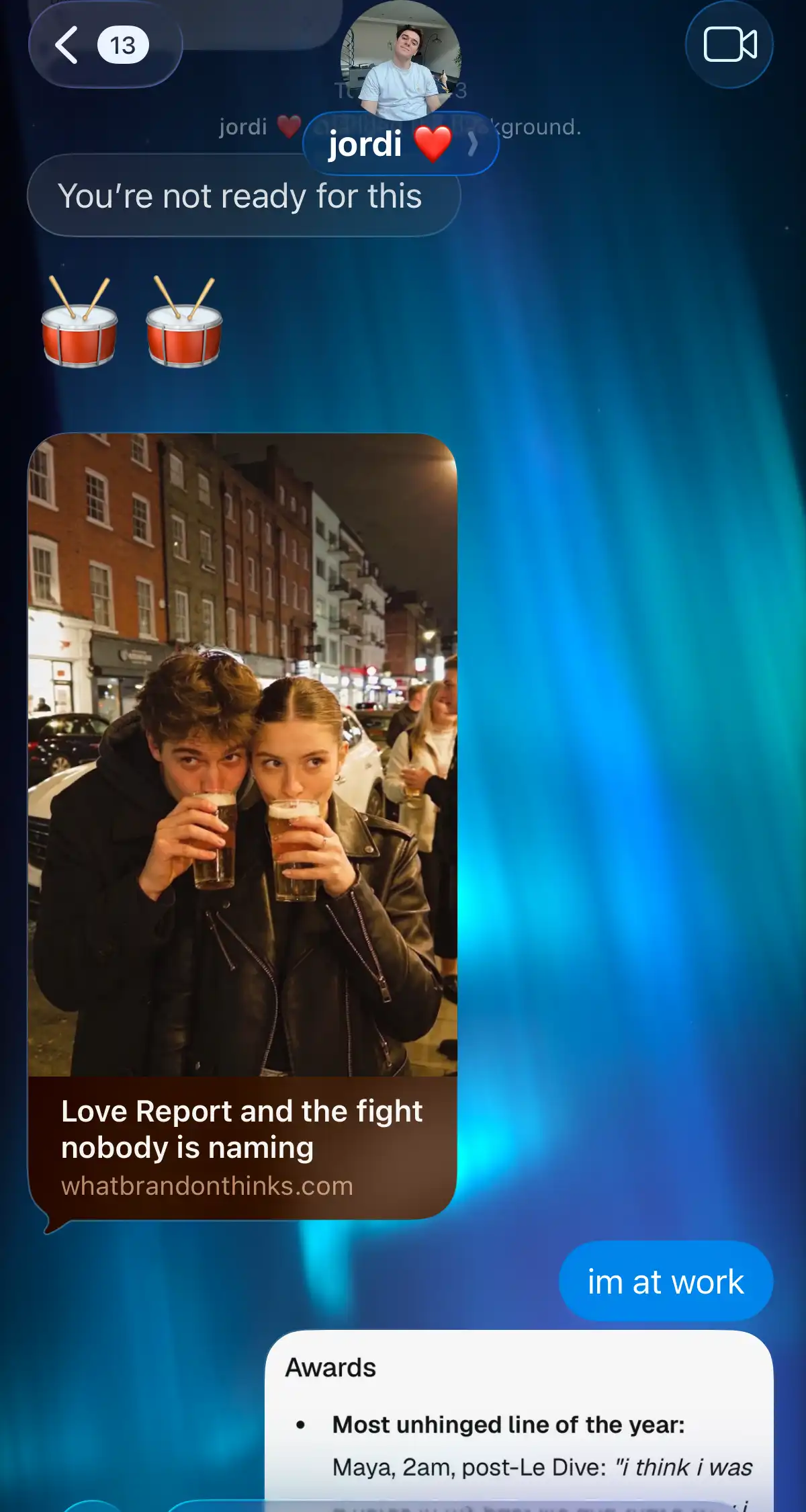❤️ Love report · part 1 reaction to a Brandon report